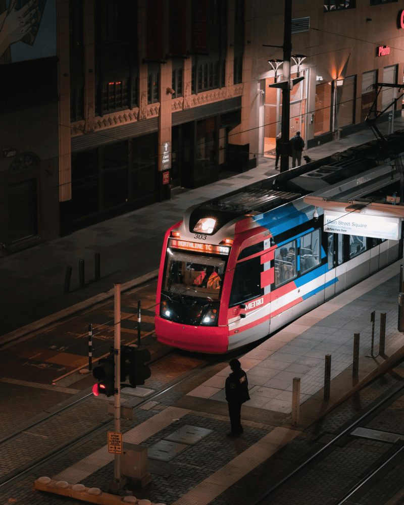 Houston METRORail Train